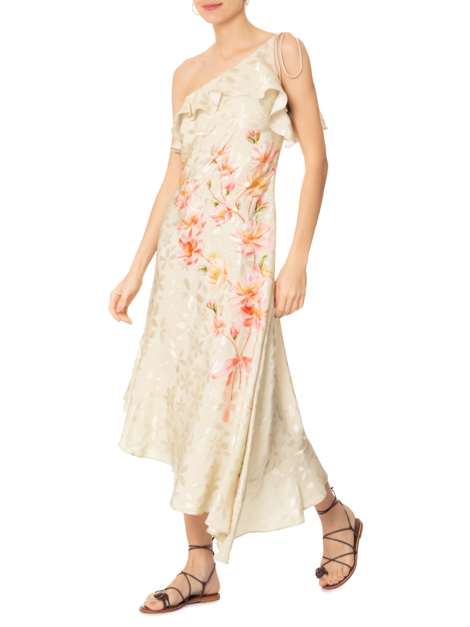 Vestido Cropped Babado Cerejeira Verde Farm