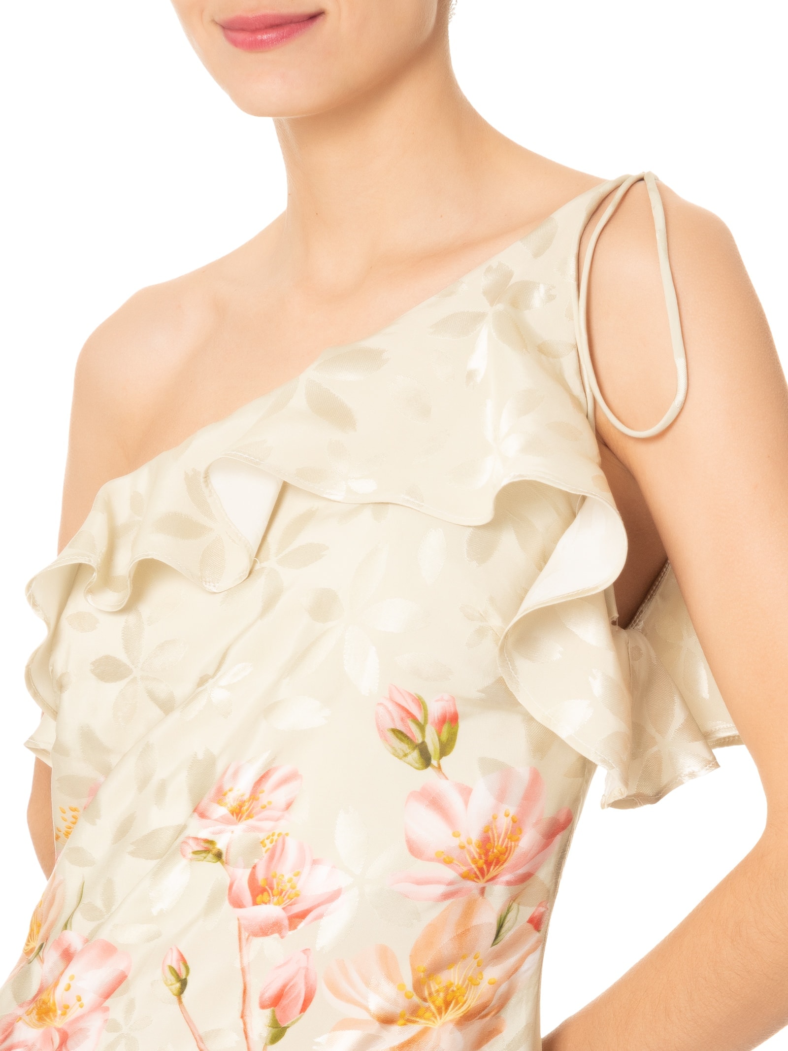 Vestido Cropped Babado Cerejeira Verde Farm