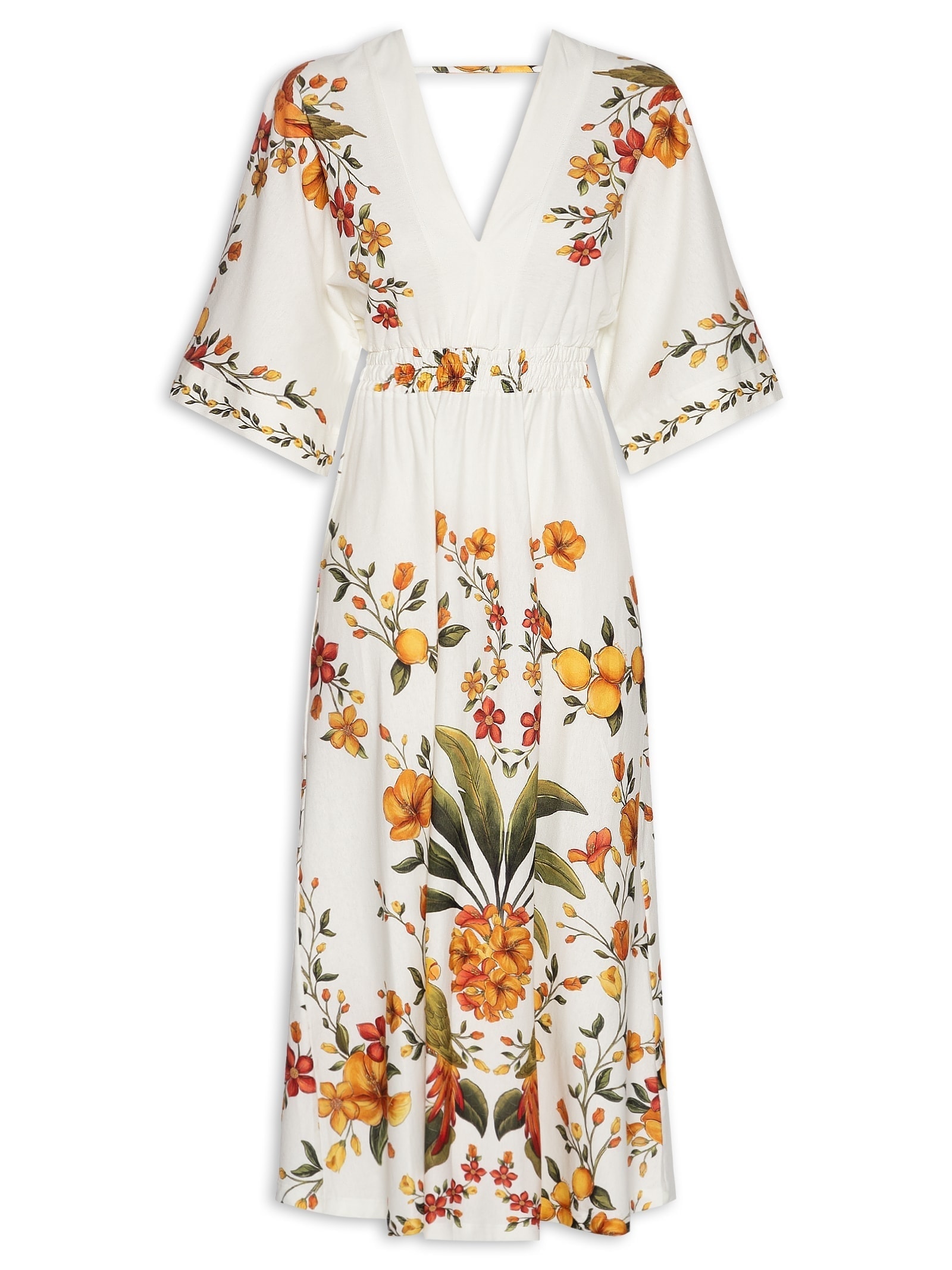 Vestido Cropped Bosque Chic Branco Farm