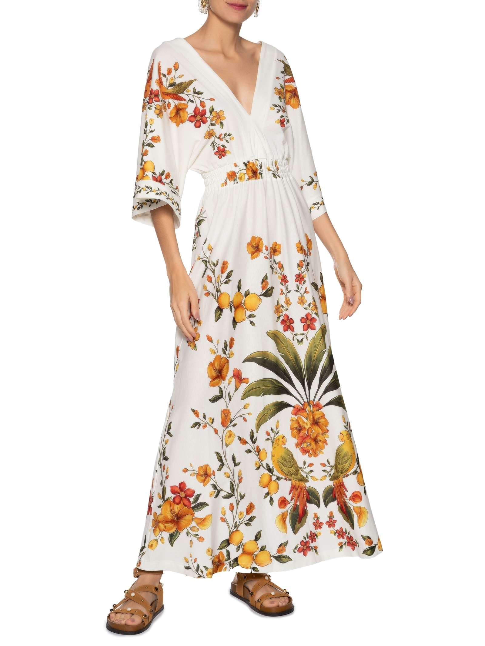 Vestido Cropped Bosque Chic Branco Farm