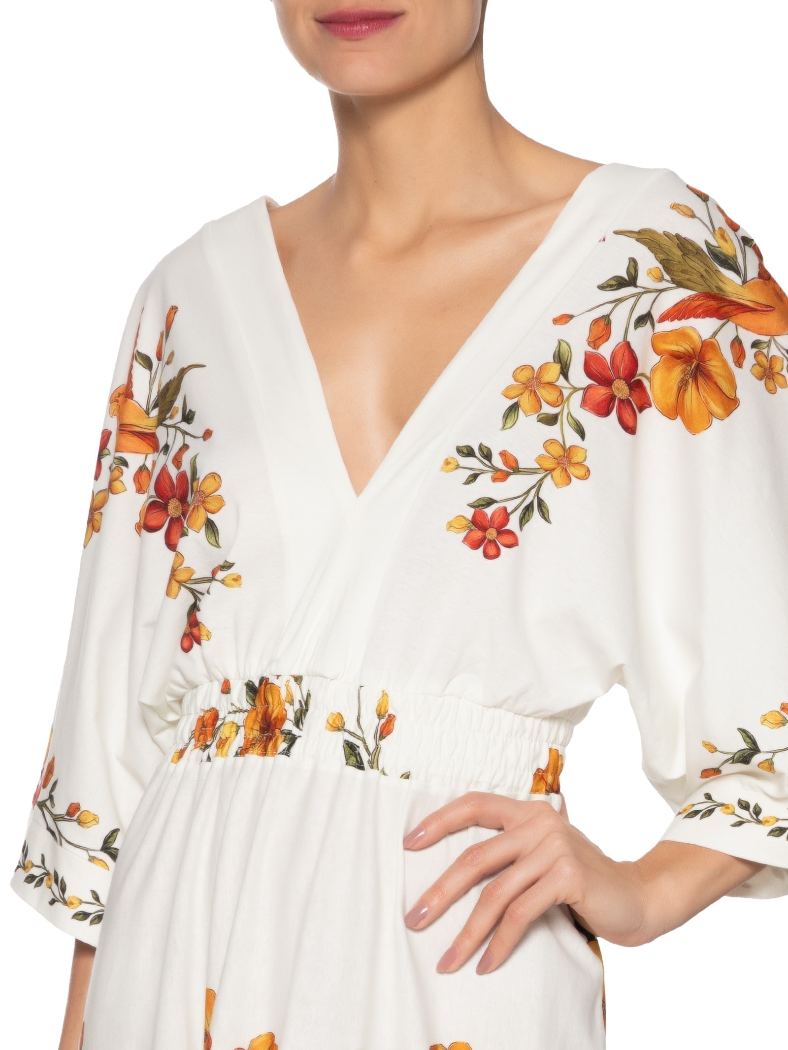 Vestido Cropped Bosque Chic Branco Farm