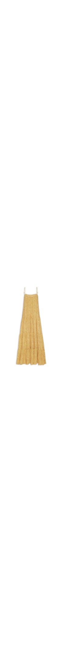 Vestido Cropped Estampa Gotas - Amarelo