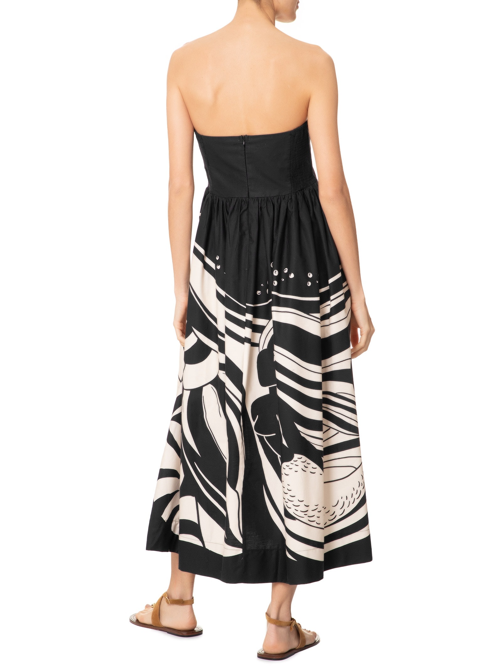 Vestido Cropped Festa De Mar Preto Farm