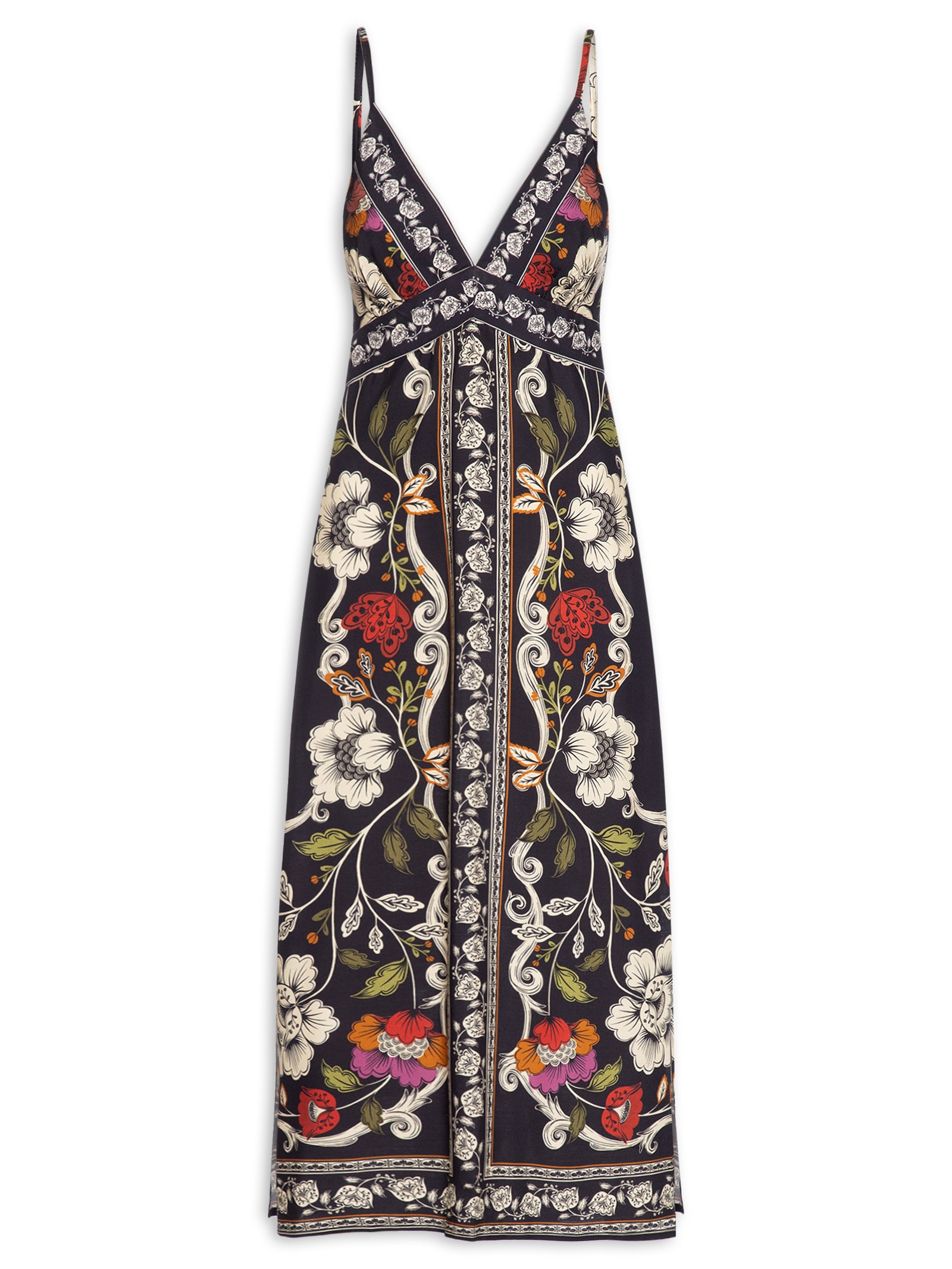 Vestido Cropped Flor De Fita Preto Farm