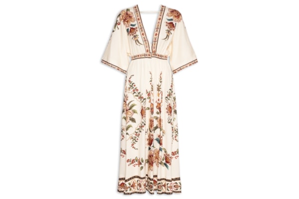 Vestido Cropped Jardim Majestoso - Off White