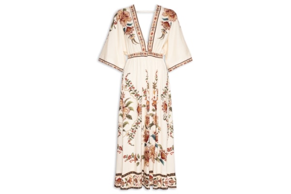 Vestido Cropped Jardim Majestoso - Off White