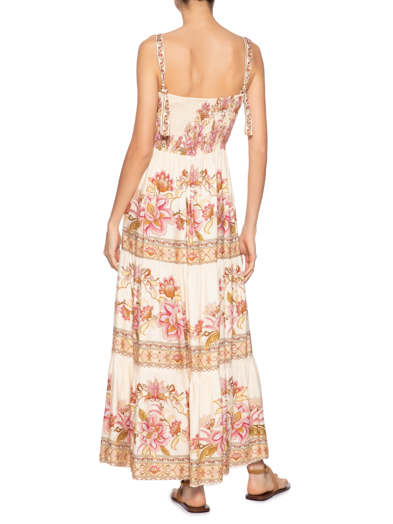 Vestido Cropped Jardim Majestoso Rosa  Farm