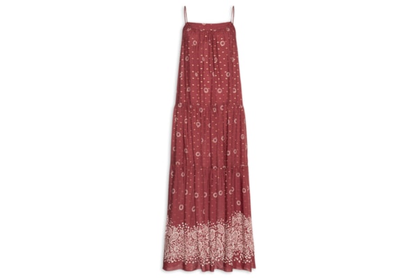 Vestido Cropped Lurex Est Aurea - Vermelho
