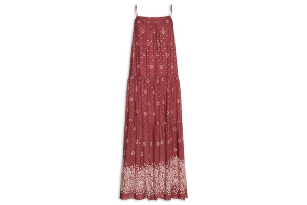Vestido Cropped Lurex Est Aurea - Vermelho