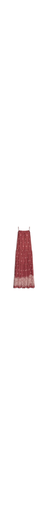 Vestido Cropped Lurex Est Aurea - Vermelho