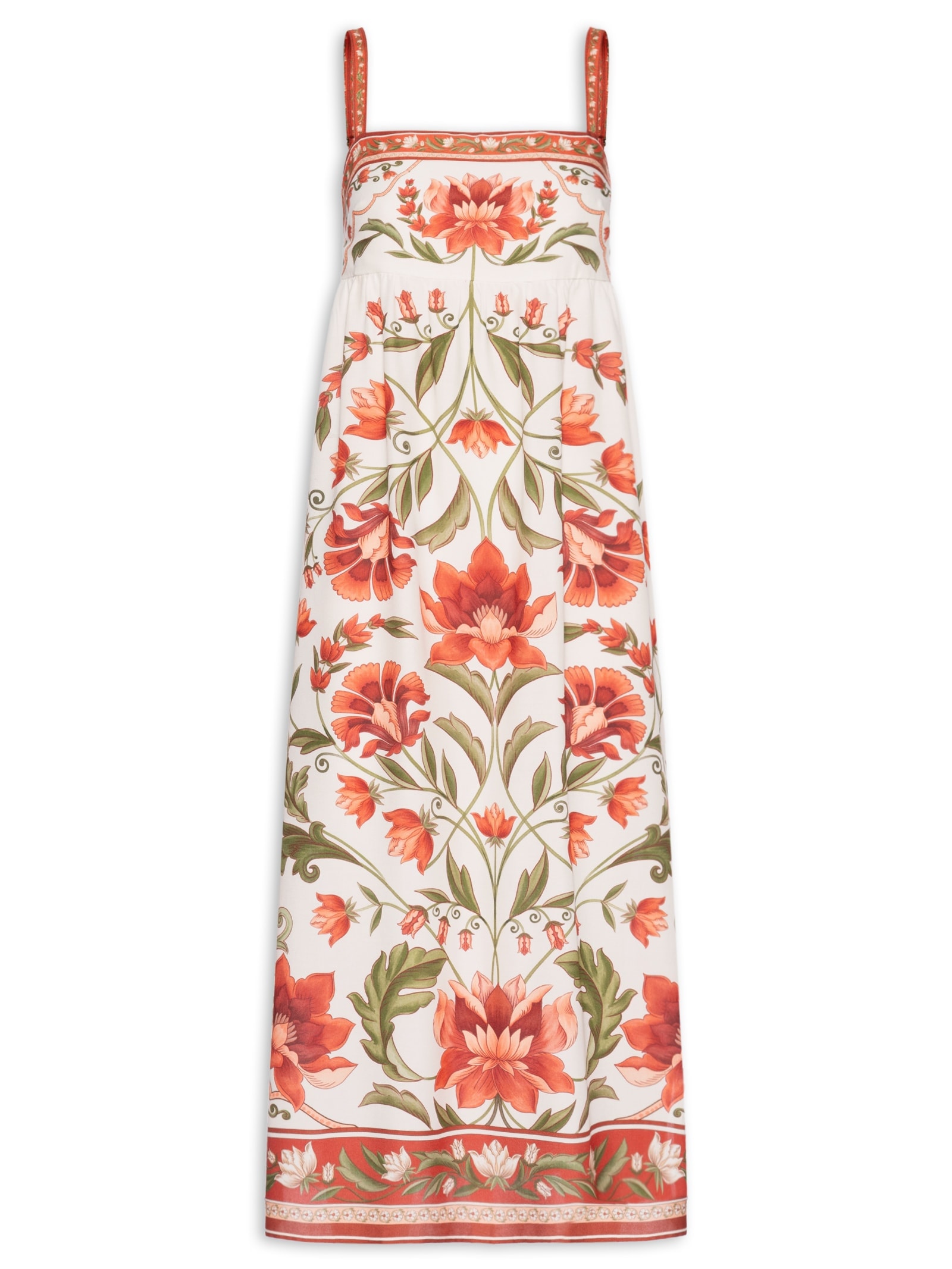 Vestido Cropped Natalia Off White Farm