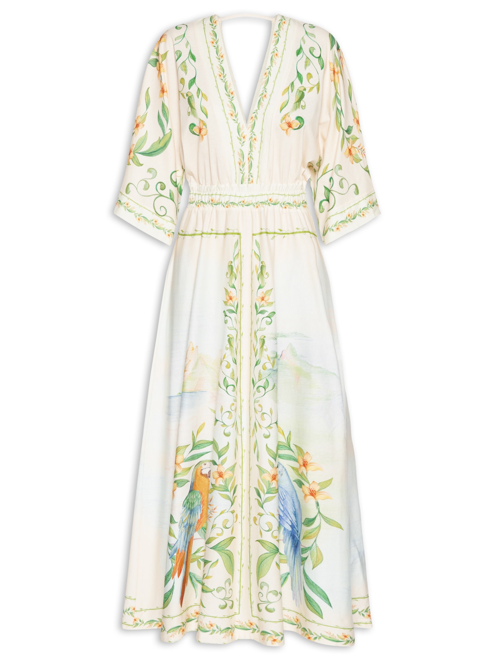 Vestido Cropped Respiro De Rio Off White Farm