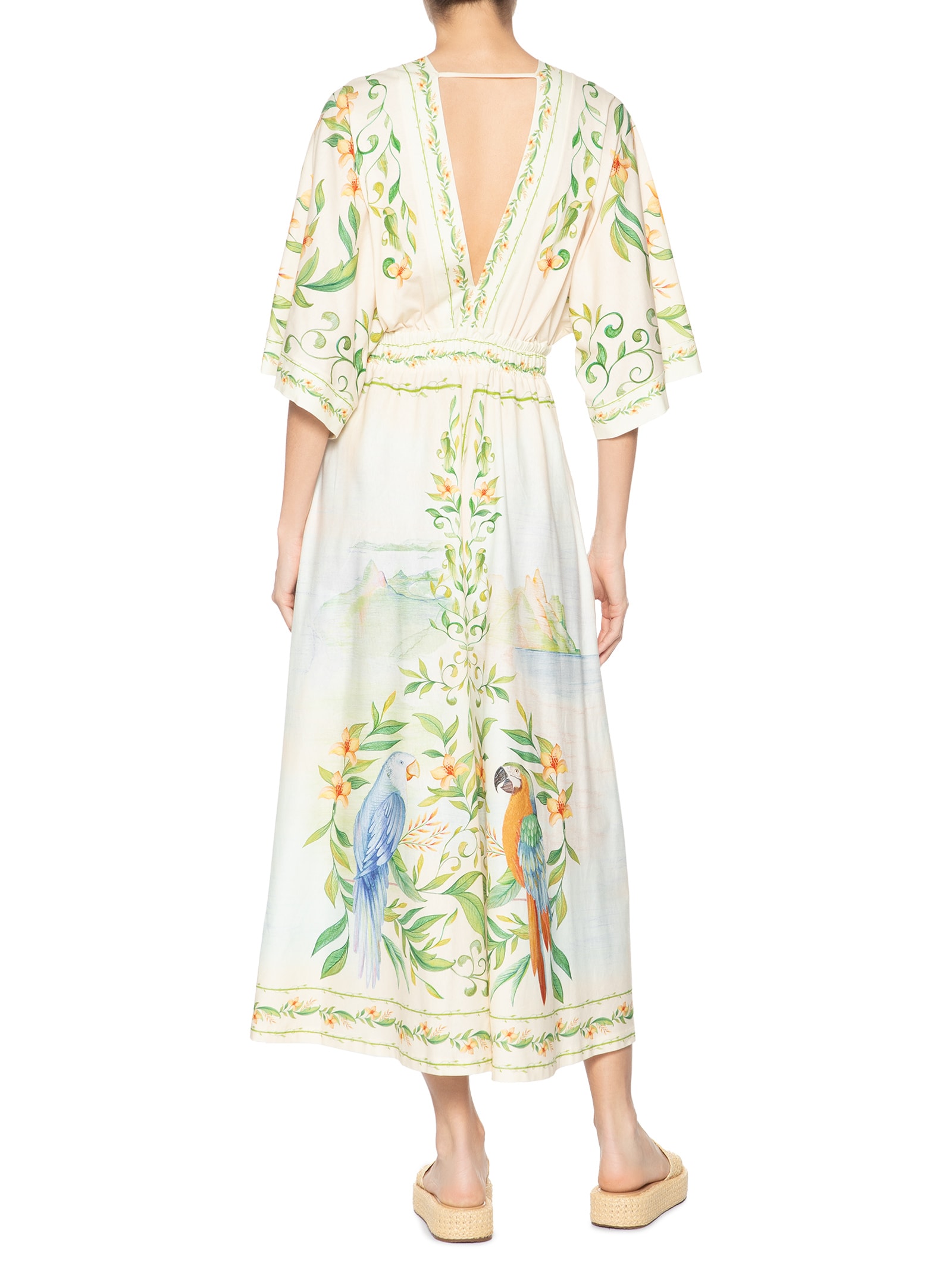 Vestido Cropped Respiro De Rio Off White Farm