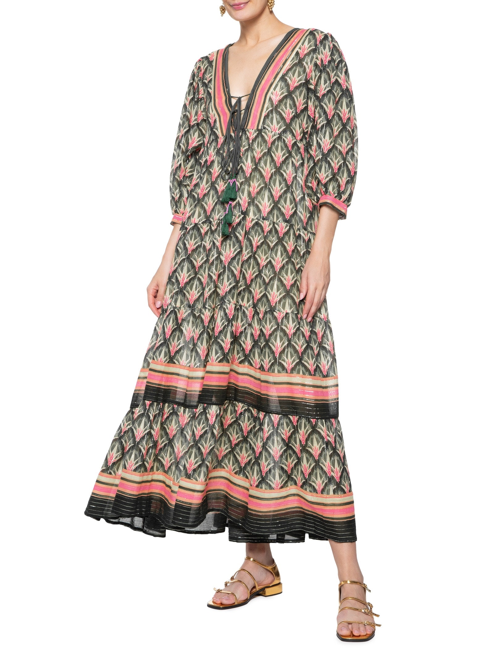 Vestido Cropped Tropicaxi Rosa  Farm