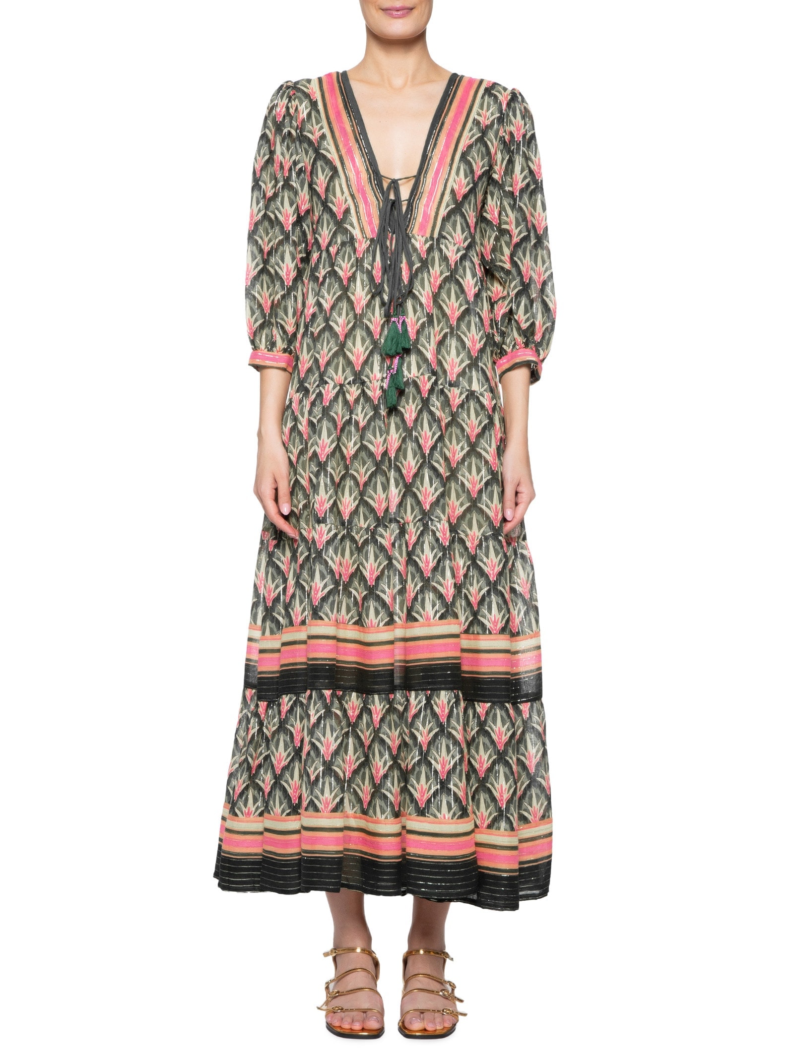 Vestido Cropped Tropicaxi Rosa  Farm