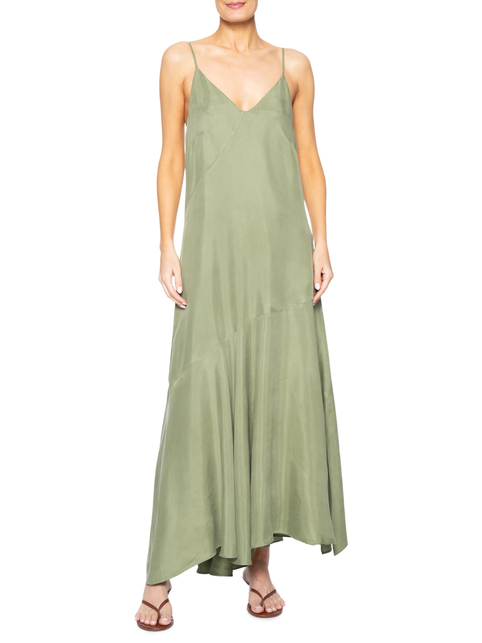 Vestido Cupro Verde Animale Jeans