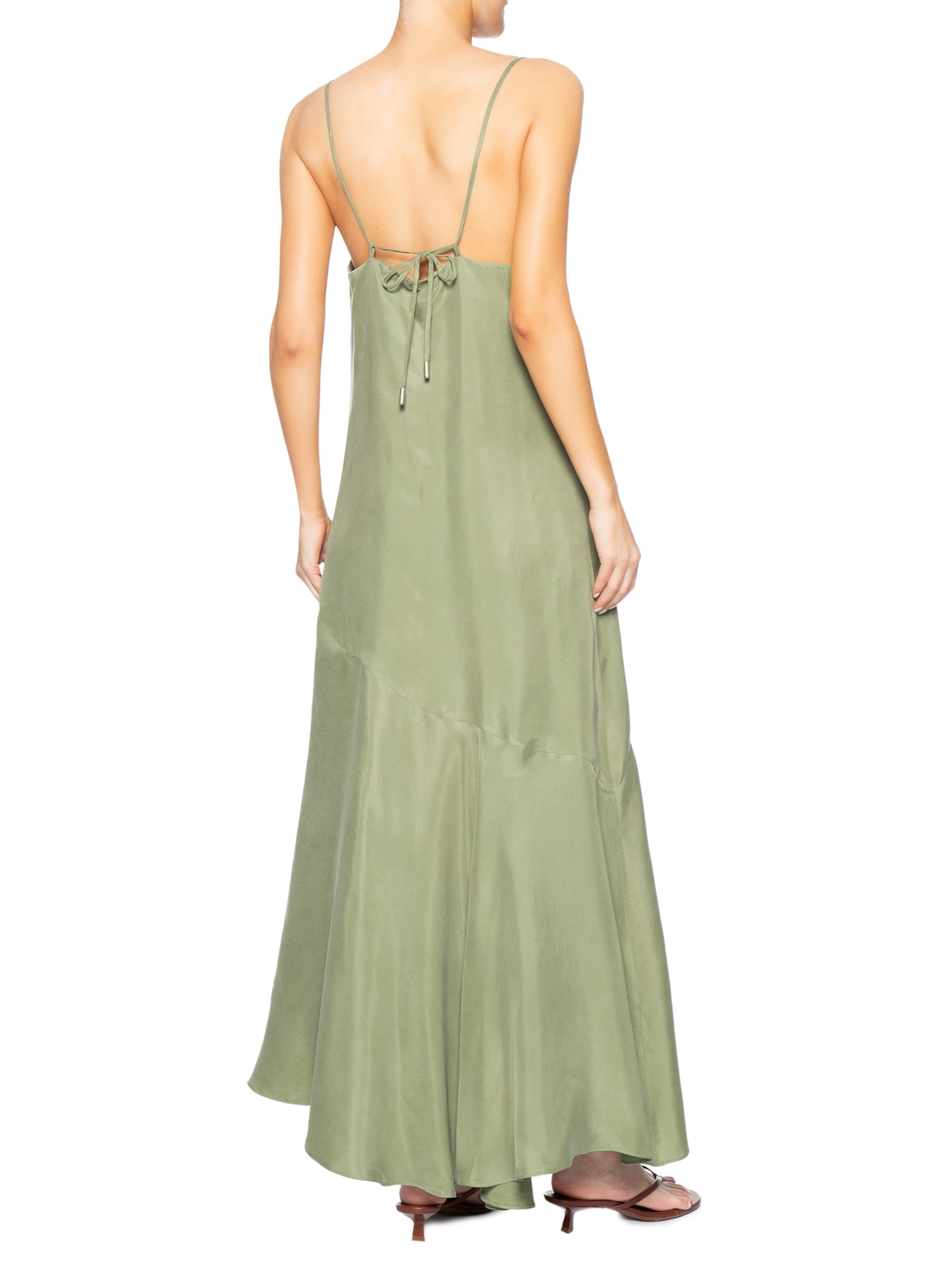 Vestido Cupro Verde Animale Jeans
