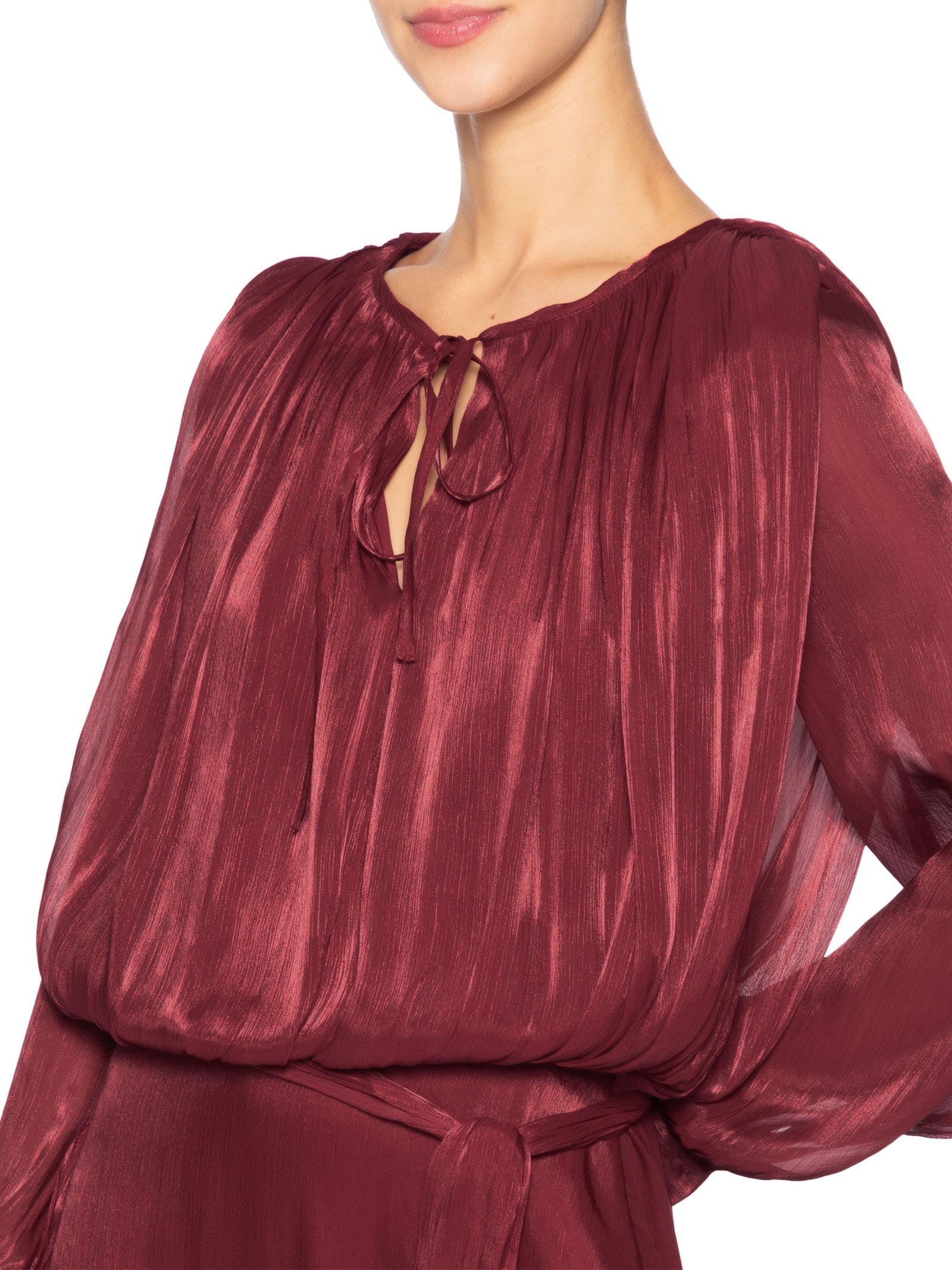 Vestido Curto Acetinado Vermelho Market 33