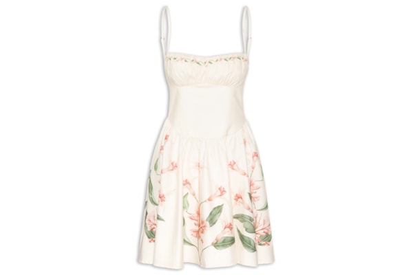 Vestido Curto Alcinha Brinco De Princesa - Branco
