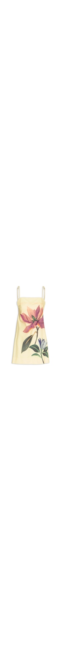 Vestido Curto Alcinha Chita Pintada - Off White