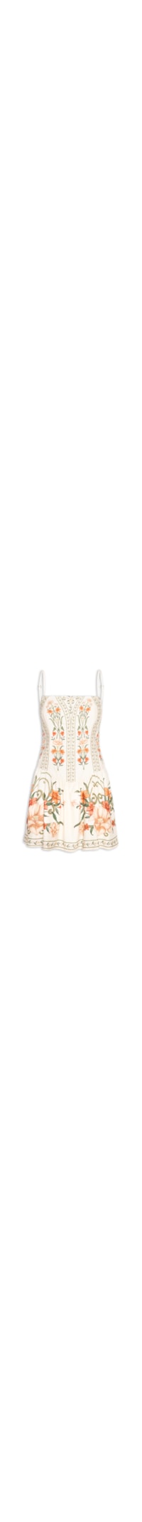 Vestido Curto Alcinha Recanto de Flor – Laranja