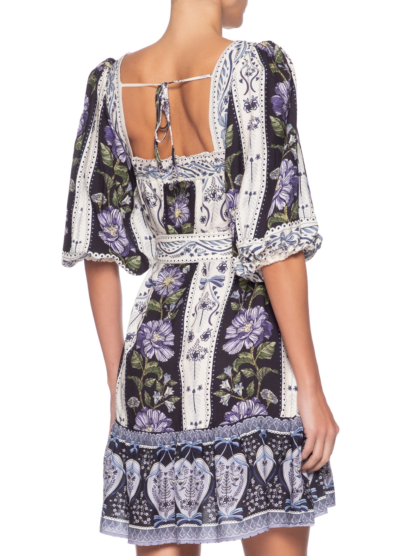Vestido Curto Alina Azul Farm
