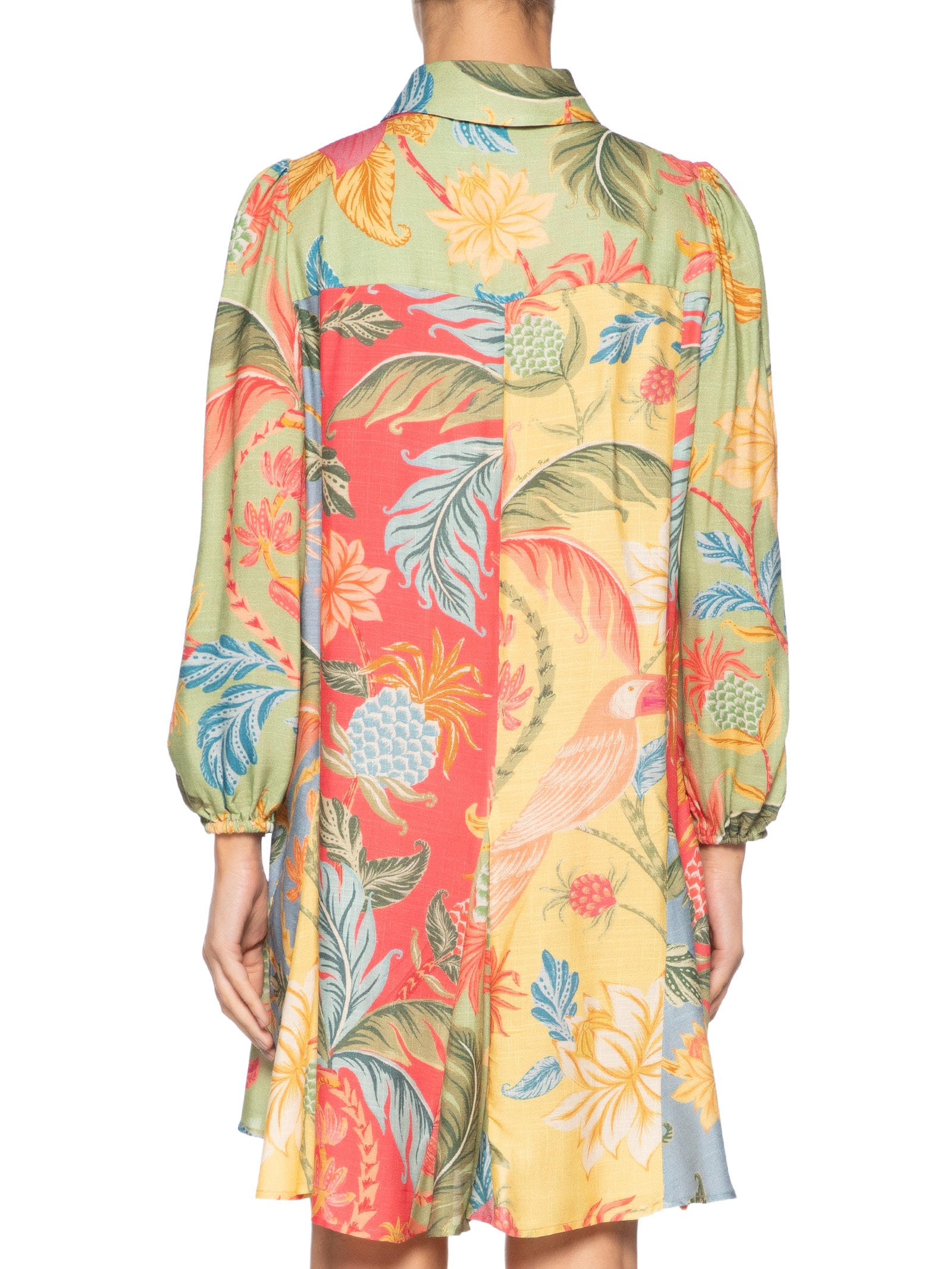 Vestido Curto Amalfi Mix Verde Farm