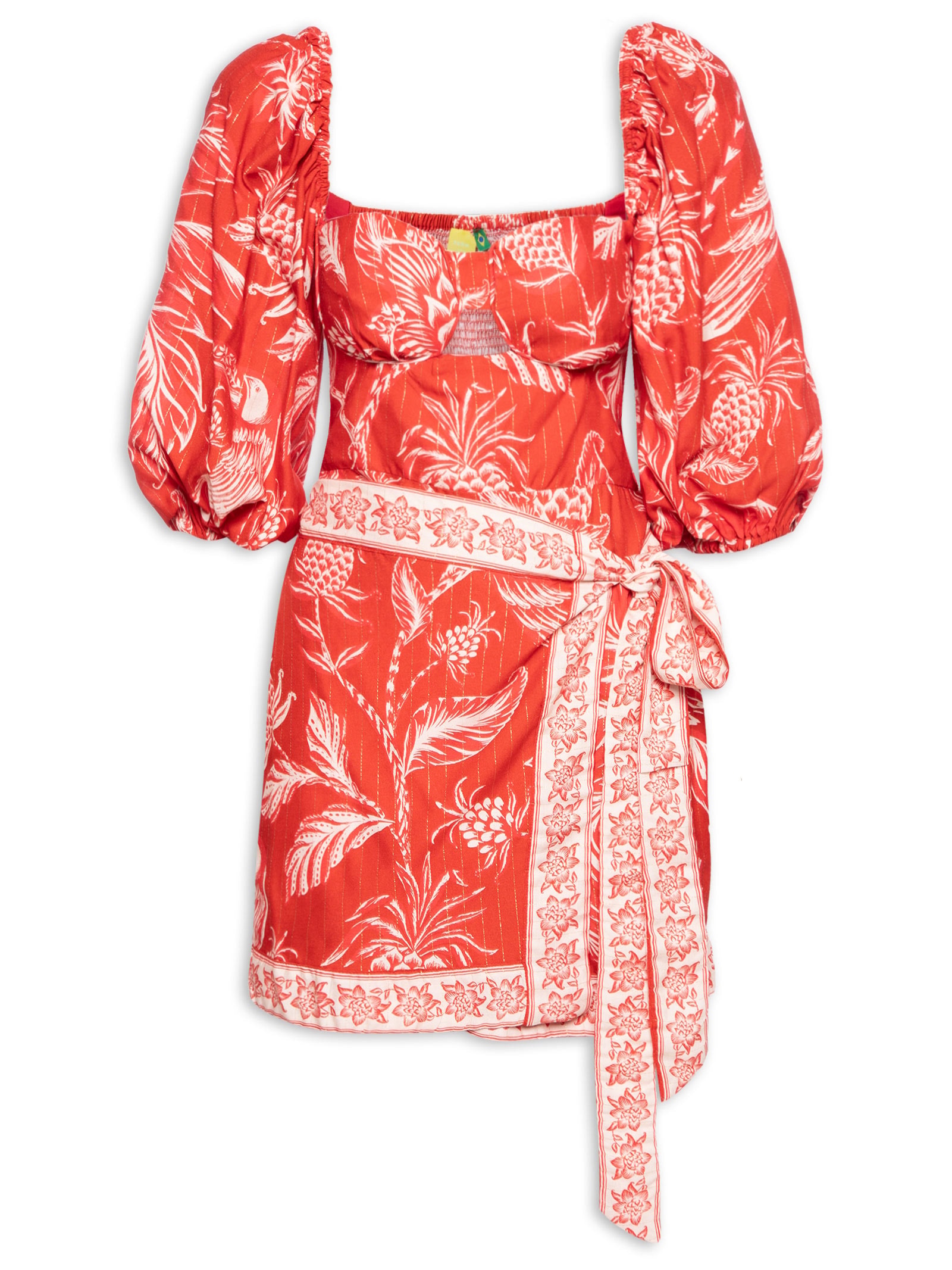 Vestido Curto Amalfi Vermelho Farm