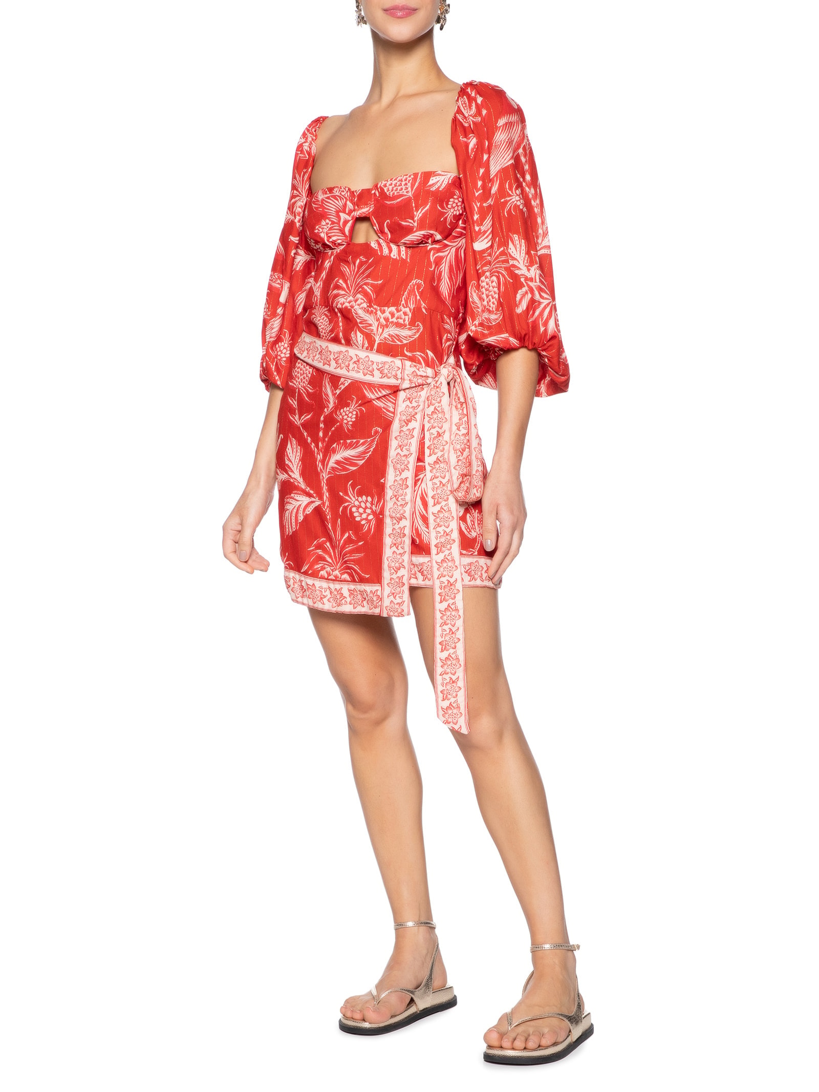 Vestido Curto Amalfi Vermelho Farm