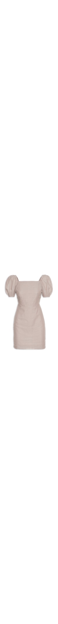 Vestido Curto Amarração Costas - Bege