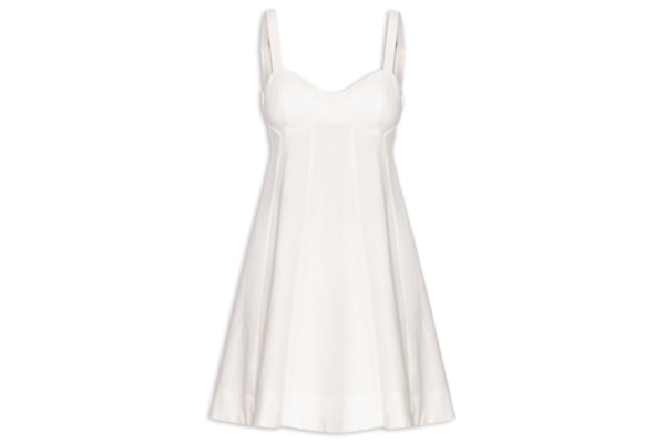 Vestido Curto Amarrações - Branco