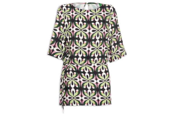 Vestido Curto Arara De Flor - Preto
