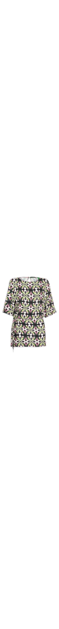 Vestido Curto Arara De Flor - Preto