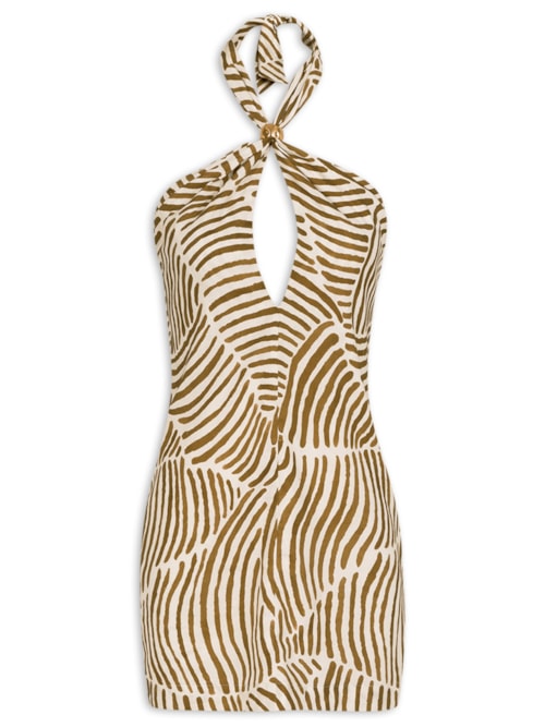 Vestido Curto Aster – Marrom