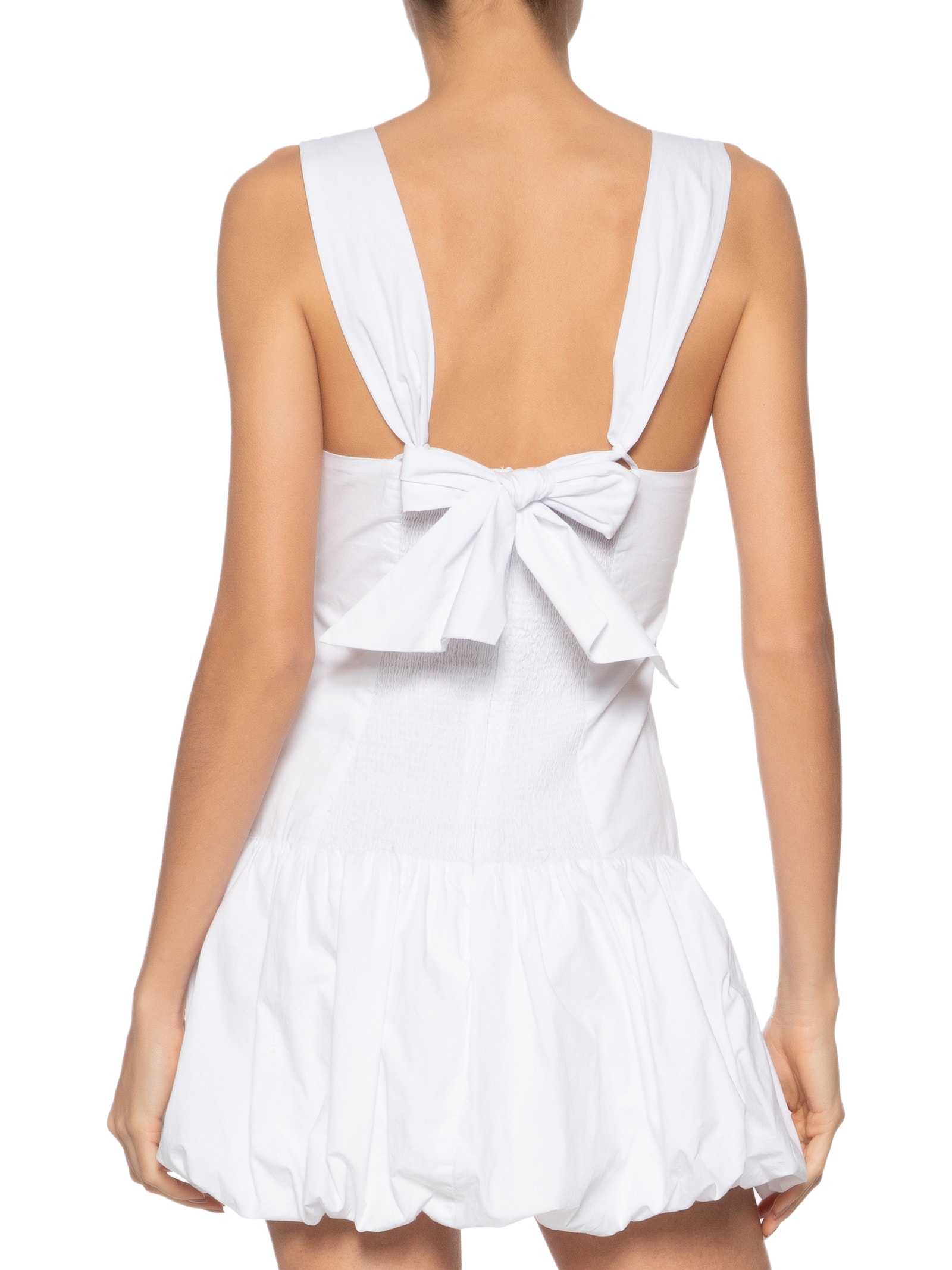 Vestido Curto Balonê Alças Branco Farm