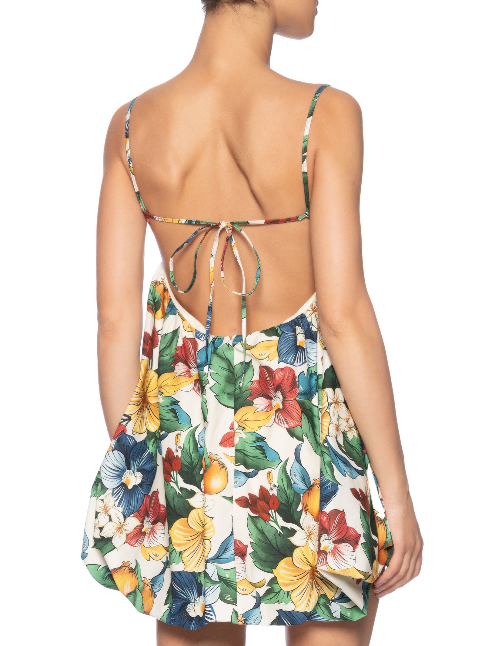 Vestido Curto Balonê Tropicalzinho Amarelo Farm