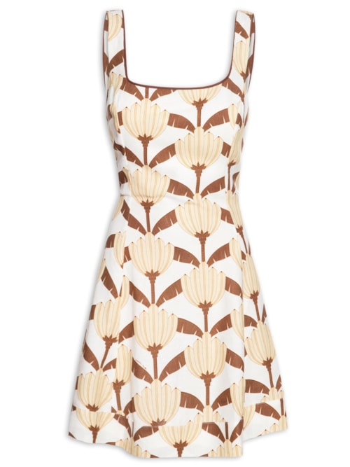 Vestido Curto Banana Deco – Amarelo