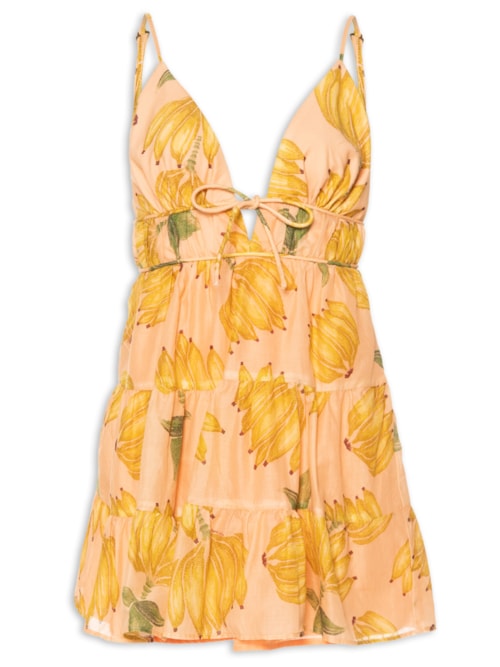 Vestido Curto Banana Prata – Rosa