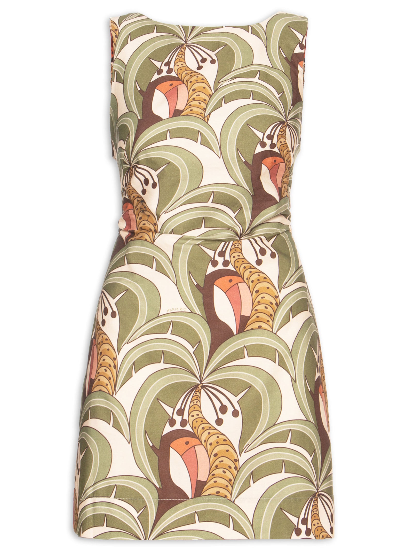 Vestido Curto Bananada De Tucano Verde Farm