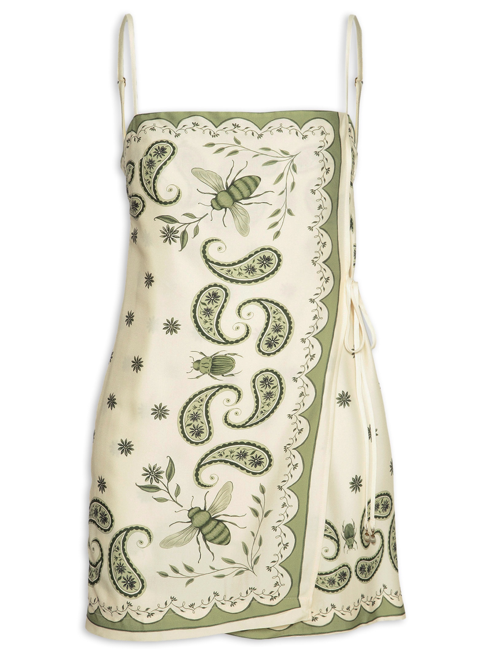 Vestido Curto Bandanas Jardim Verde Farm