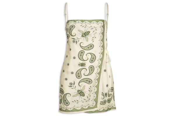 Vestido Curto Bandanas Jardim - Verde