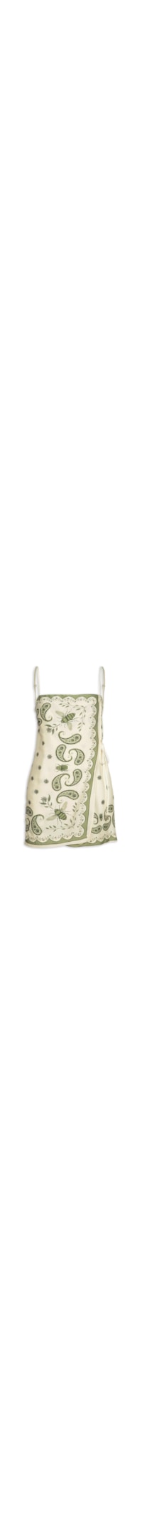 Vestido Curto Bandanas Jardim - Verde
