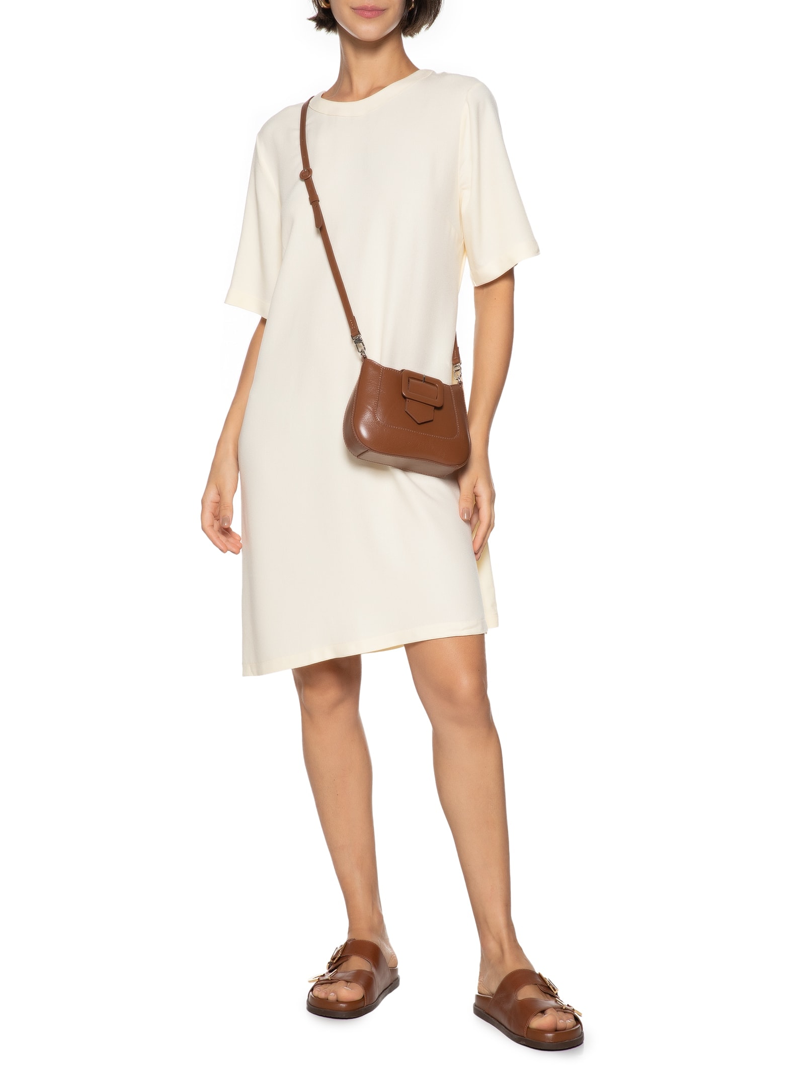 Vestido Curto Bege Hering