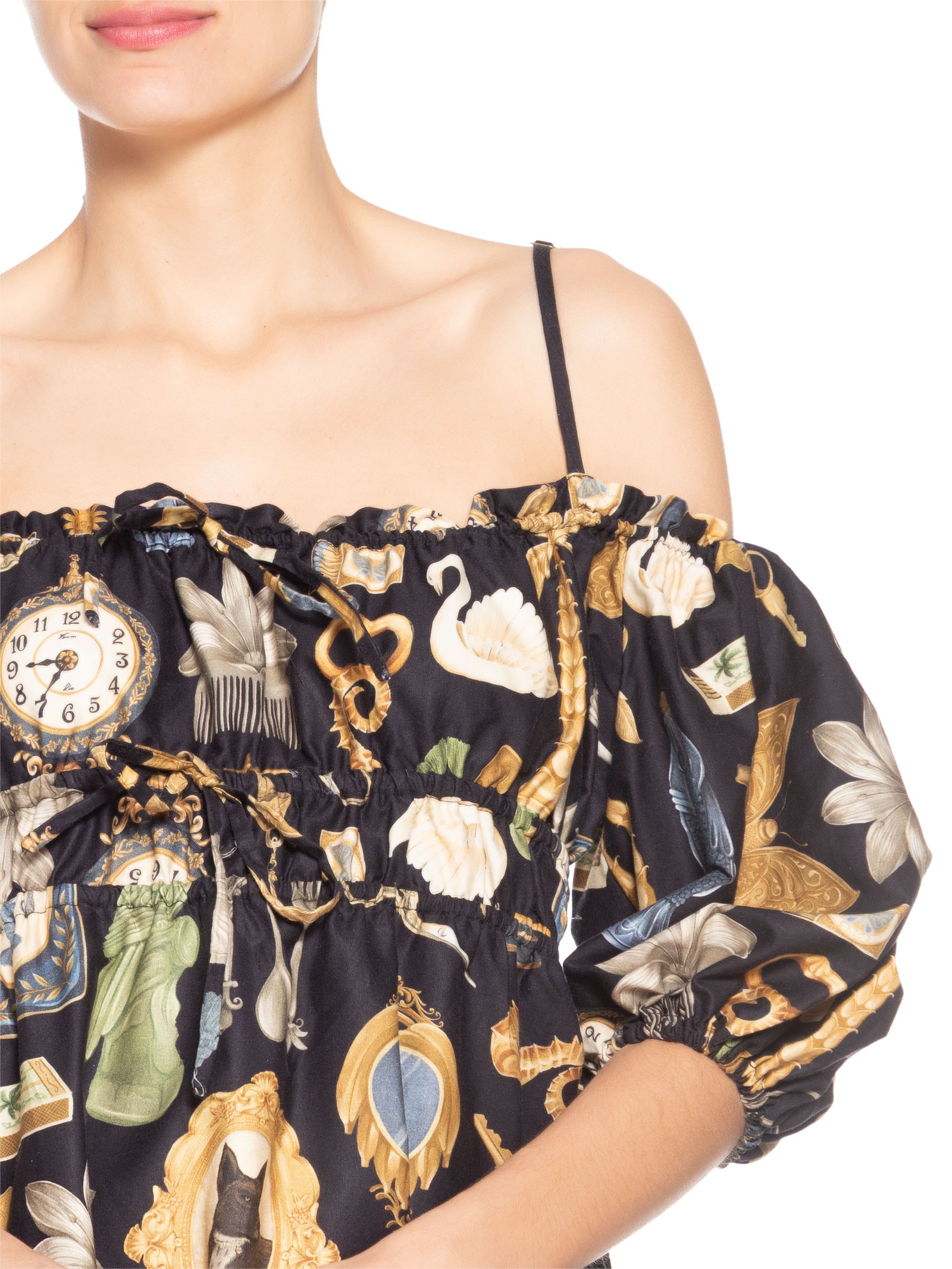 Vestido Curto Bibelô Preto Farm