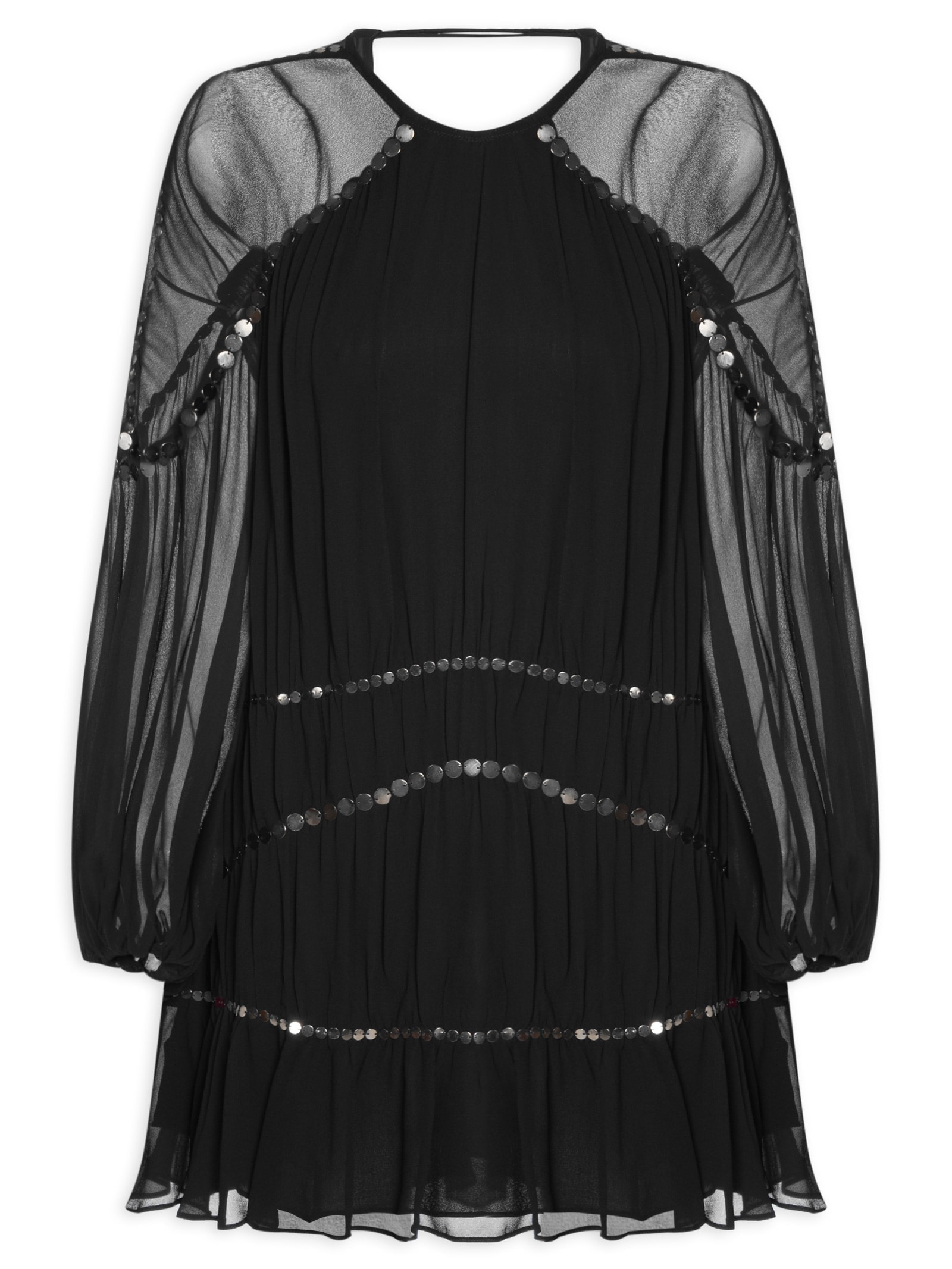 Vestido Curto Boho – Preto Animale