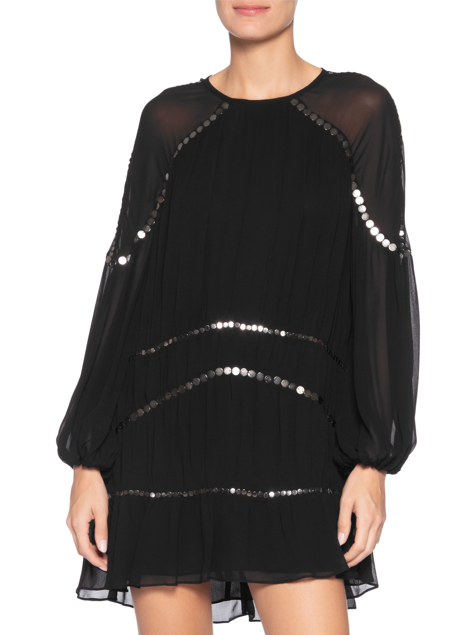 Vestido Curto Boho – Preto Animale