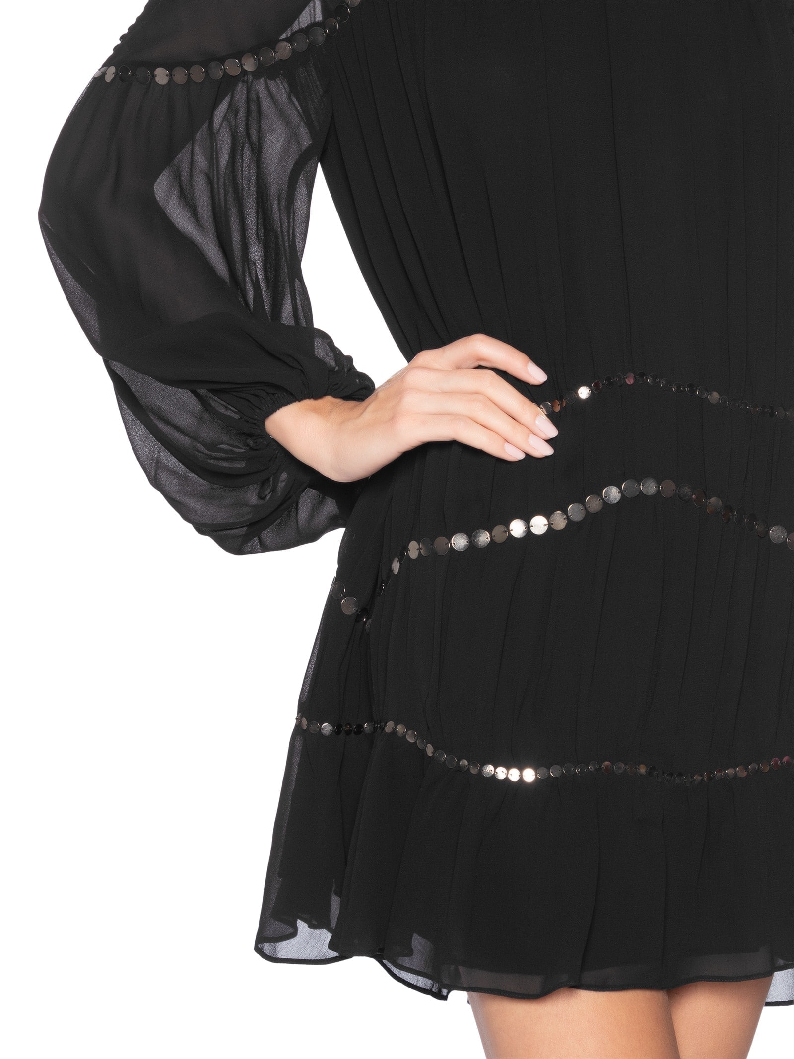 Vestido Curto Boho – Preto Animale