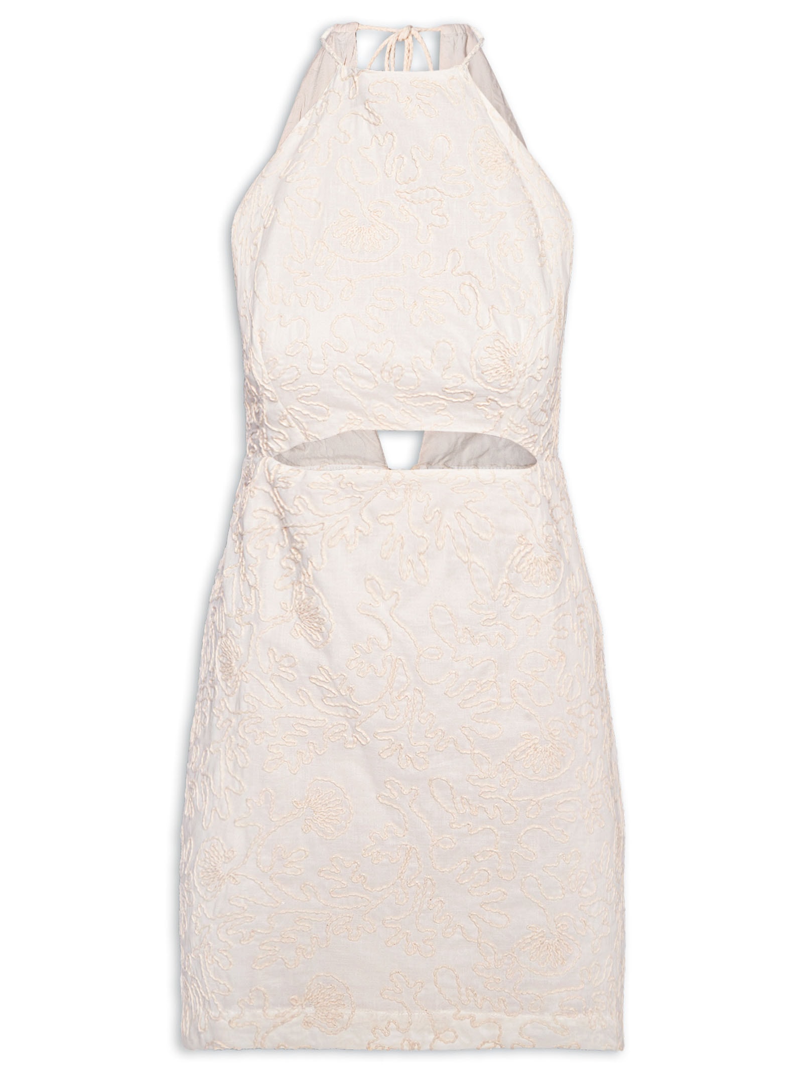 Vestido Curto Bordado Branco Dress To