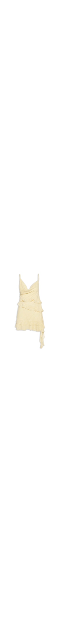 Vestido Curto Bordado Coqueirinho - Amarelo