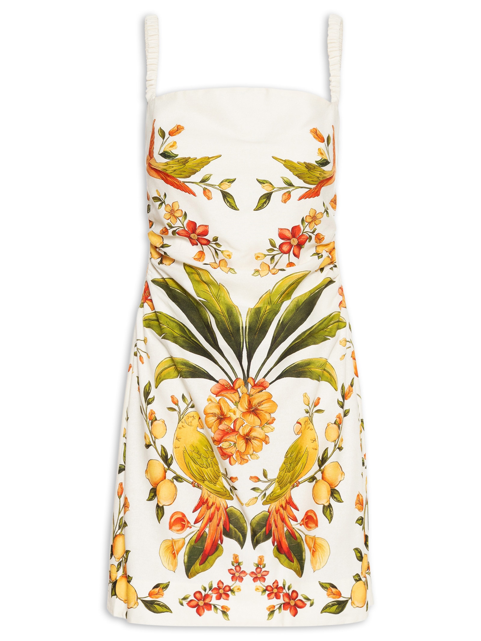 Vestido Curto Bosque Chic Branco Farm